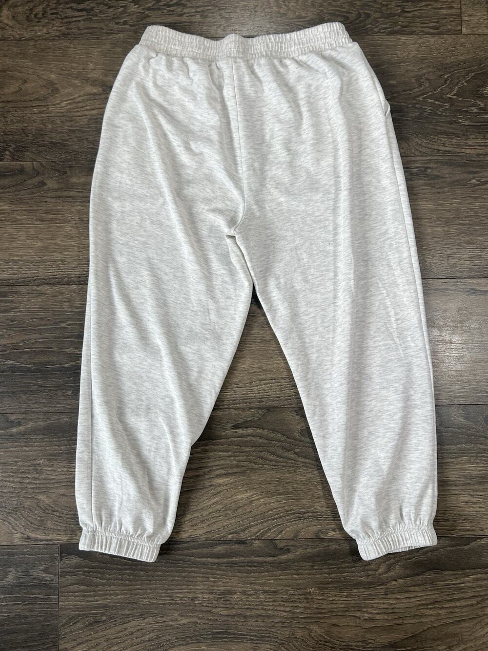 Shosho Gray Jogger Pants Womens Size Large Athleisure Lounge Minimalist Cozy